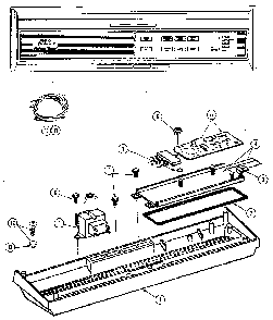 Part Location Diagram of 902273 Whirlpool Control panel with in
