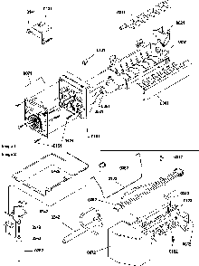 Ice Maker Assembly And Parts Diagram and Parts List for TR25VE-P1196404WE  Amana Refrigerator