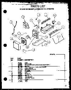 Section 6 Diagram and Parts List for TRG18QB3G-P1111315WG  Amana Refrigerator