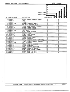 Shelves And Accessories Page 2 Diagram and Parts List for 211240  Admiral Refrigerator
