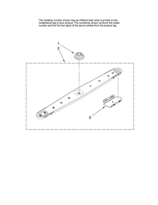 Lower Washarm Parts Diagram and Parts List for MDBH955AWB2  Maytag Dishwasher