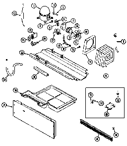 Compressor (gt1922nxcw) Diagram and Parts List for GT1922NXC*  Maytag Refrigerator