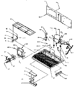 Unit Parts Diagram and Parts List for SXD25N-P1162419W  Amana Refrigerator