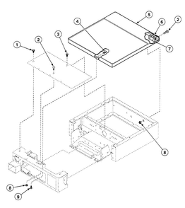 Cabinet Top Diagram and Parts List for SSGB19LJ  Speed Queen Dryer