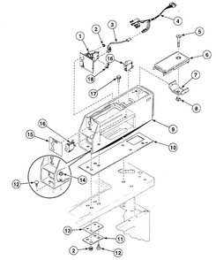 Meter Case Diagram and Parts List for SWTA21LN  Speed Queen Washer