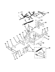 Control Panel And Separator Parts Diagram and Parts List for MLE26PRBZW0  Maytag Dryer