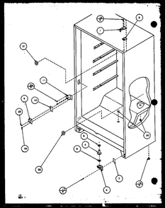 Diagram 3 Diagram and Parts List for IC2-P3641508W-FRZ  Amana Freezer