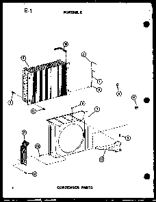 Section 1 Diagram and Parts List for ES6P-2SPMP P54972-35R Amana Air Conditioner