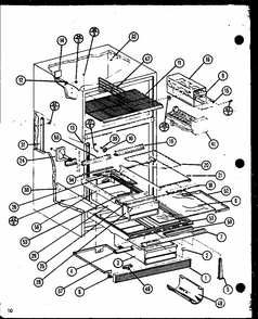 Section 14 Diagram and Parts List for TX18N-P1106212W  Amana Refrigerator
