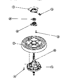 Transmission Assembly And Balance Ring Diagram and Parts List for CW8202W2-PCW8202W2B  Crosley Washer