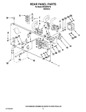 REAR PANEL PARTS Diagram and Parts List for MFS35PDFTS  Maytag Washer
