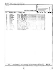 Shelves And Accessories Page 2 Diagram and Parts List for 20022-0A  Admiral Refrigerator