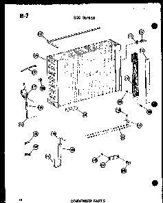 Condenser Parts Diagram and Parts List for ES216D-3MR P55417-43R Amana Air Conditioner
