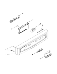 Part Location Diagram of W10595568 Whirlpool Electronic Control Board