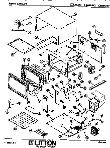 Replacement Parts Diagram and Parts List for EX2075012  Amana Microwave