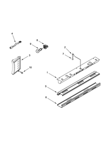 Control Panel Parts Diagram and Parts List for JS48SEDUDW20  Jenn-Air Refrigerator