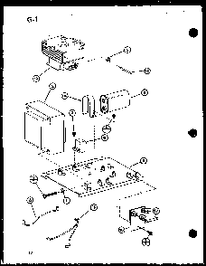 Magnetron And Transformer Diagram and Parts List for RS-7A P75589-7M Amana Microwave