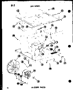 Interior Parts Diagram and Parts List for ES216D-3MR P55417-43R Amana Air Conditioner