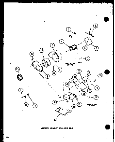 Motor Diagram and Parts List for CE3402L P1118309WL Amana Dryer