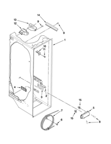 Refrigerator Liner Parts Diagram and Parts List for MSF22C2EXB00  Maytag Refrigerator