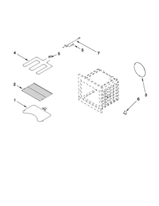Internal Oven Parts Diagram and Parts List for MEW6530DDB19  Maytag Wall Oven