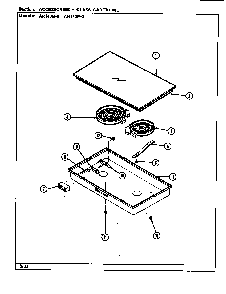 Accessories Diagram and Parts List for AR140W-8  Jenn-Air Range