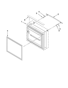 Freezer Door Parts Diagram and Parts List for JFC2290VPY2  Jenn-Air Refrigerator