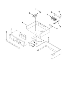 Control Panel Parts Diagram and Parts List for JMW8330DAB15  Jenn-Air Microwave Oven Combo