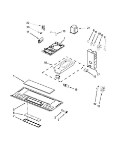 Interior And Ventilation Parts Diagram and Parts List for AMV1150VAB4  Amana Microwave
