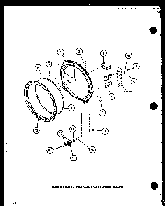 Section 3 Diagram and Parts List for LG2912 P7804826W W Amana Dryer