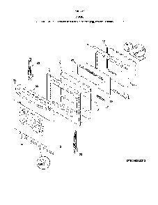 Door Diagram and Parts List for 79094152312  Kenmore Range