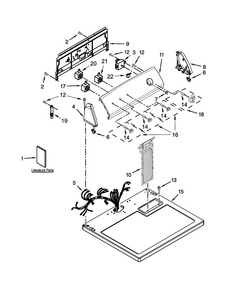 Part Location Diagram of W10599162 Whirlpool HARNS-WIRE