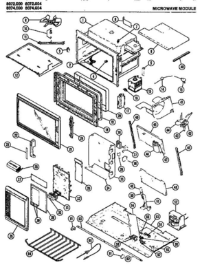 Part Location Diagram of M70D96 Whirlpool M70D96 OUTER DOOR FRAME ASSEMB