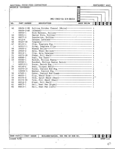 Fresh Food Compartment Page 3 Diagram and Parts List for 19802-0A  Admiral Refrigerator