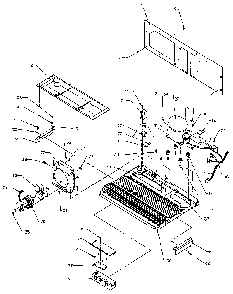 Machine Compartment Diagram and Parts List for SX25N-P1162704W  Amana Refrigerator