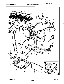 Unit Compartment & System Diagram and Parts List for RB15EA-2AFL 5E30B Magic Chef Refrigerator