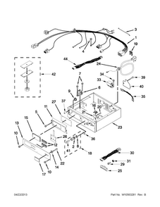 Control Panel And Separator Parts Diagram and Parts List for MLG24PRAWW3  Maytag Dryer