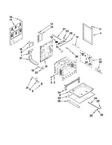 Part Location Diagram of 4011F459-51 Whirlpool BOX-BURNER