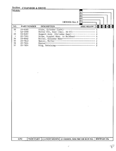 Cylinder And Drive Page 5 Diagram and Parts List for 8540A REV E Norge Dryer