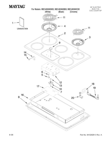 Part Location Diagram of 4011F235-80 Whirlpool BOX-BURNER