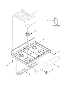 Part Location Diagram of W10664100 Whirlpool PANL-MNFLD