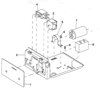 Control Box Diagram and Parts List for AH243  Amana Air Conditioner