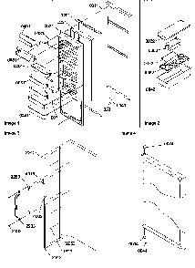 Refrigerator Door And Accessories Diagram and Parts List for SXD520TW-P1310001WW  Amana Refrigerator