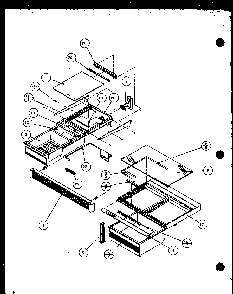Section 8 Diagram and Parts List for TZ18Q2W-P1156103WW  Amana Refrigerator
