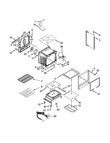 Chassis Parts Diagram and Parts List for MGR8700DB1  Maytag Range