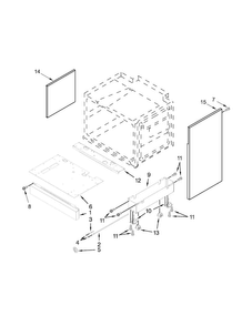 Chassis Parts Diagram and Parts List for JDRP436WP02  Jenn-Air Range