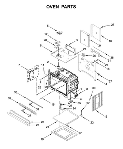 Oven Parts Diagram and Parts List for MEW9630FZ04  Maytag Wall Oven