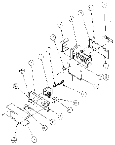Ice Maker Diagram and Parts List for 36541-P1121701W  Amana Refrigerator