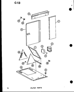 Part Location Diagram of C9462302 Whirlpool Filter support