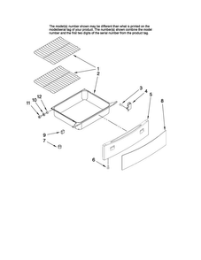 Drawer And Rack Parts Diagram and Parts List for JES8750BAS17  Jenn-Air Range